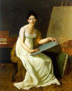 Henriette Lorimier Self portrait oil painting